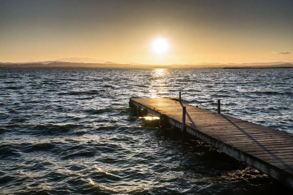 paseo en barca albufera puesta de sol